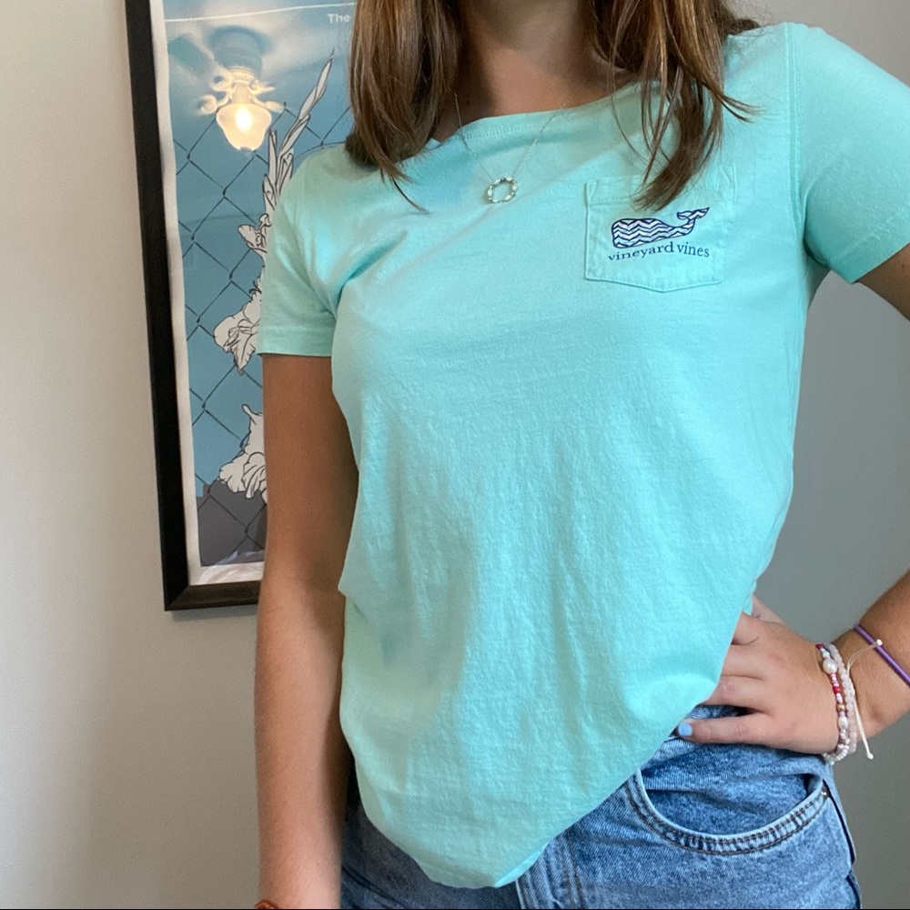 XS Vineyard Vines mint green T-Shirt🧼